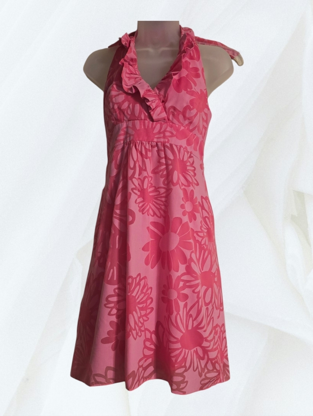 Lilly Pulitzer Hot Pink Halter Dress